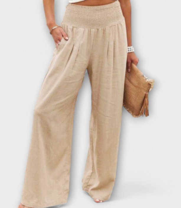 Thearya – Relaxed Wide-Leg Linen Trousers