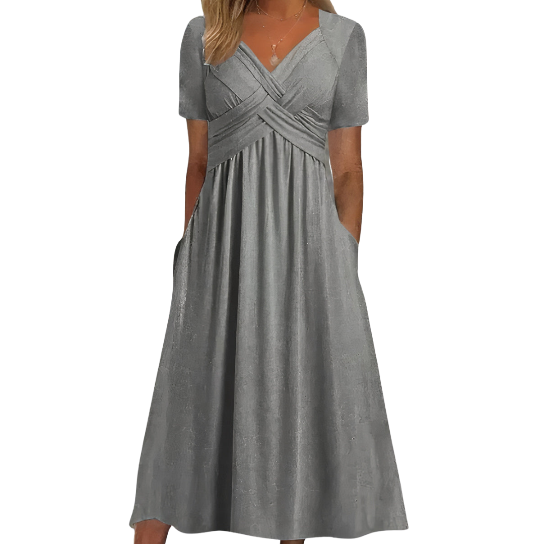 Aria™ | Comfortable V-Neck Dress