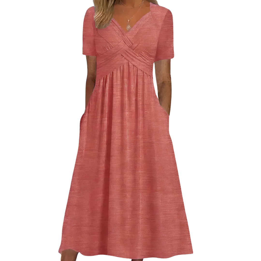 Aria™ | Comfortable V-Neck Dress