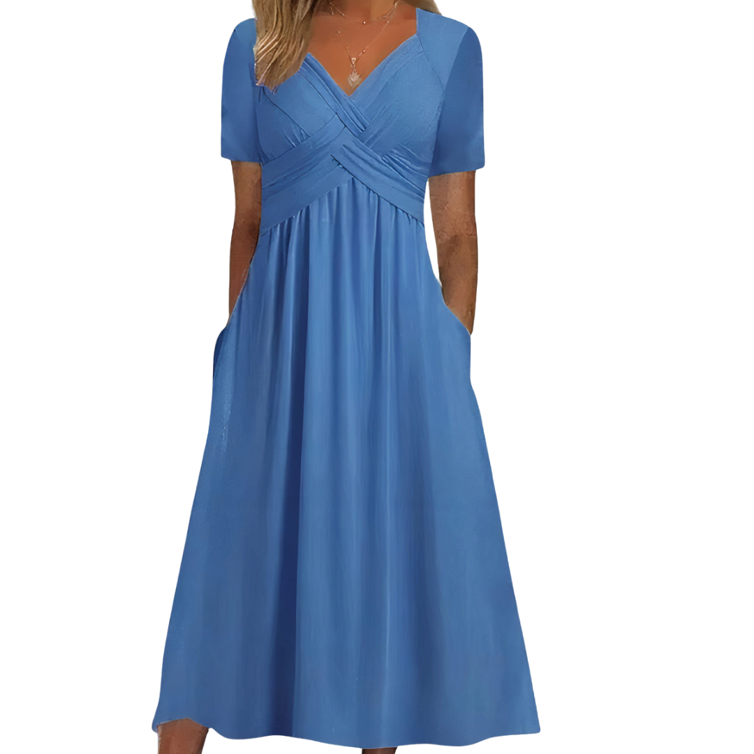 Aria™ | Comfortable V-Neck Dress