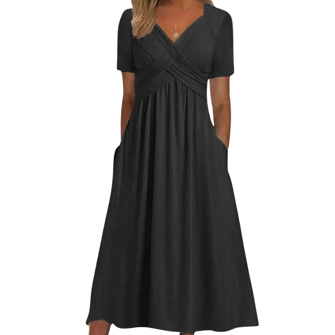 Aria™ | Comfortable V-Neck Dress
