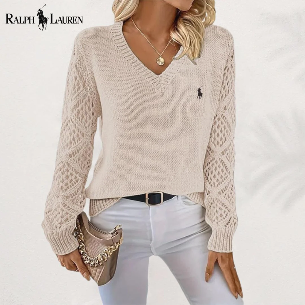 𝗥&𝗟® Open-Knit Sweater