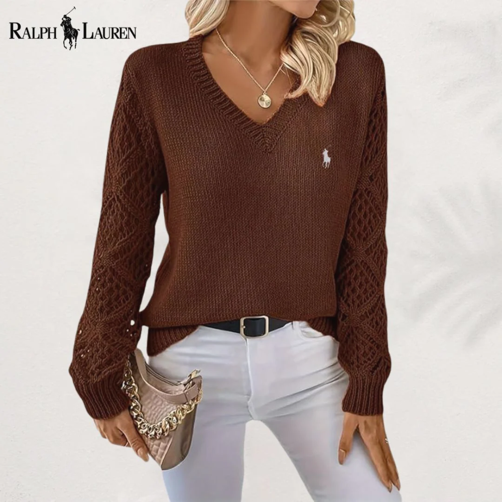 𝗥&𝗟® Open-Knit Sweater