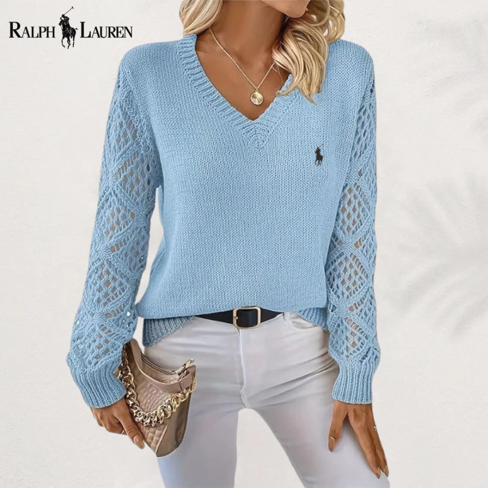𝗥&𝗟® Open-Knit Sweater