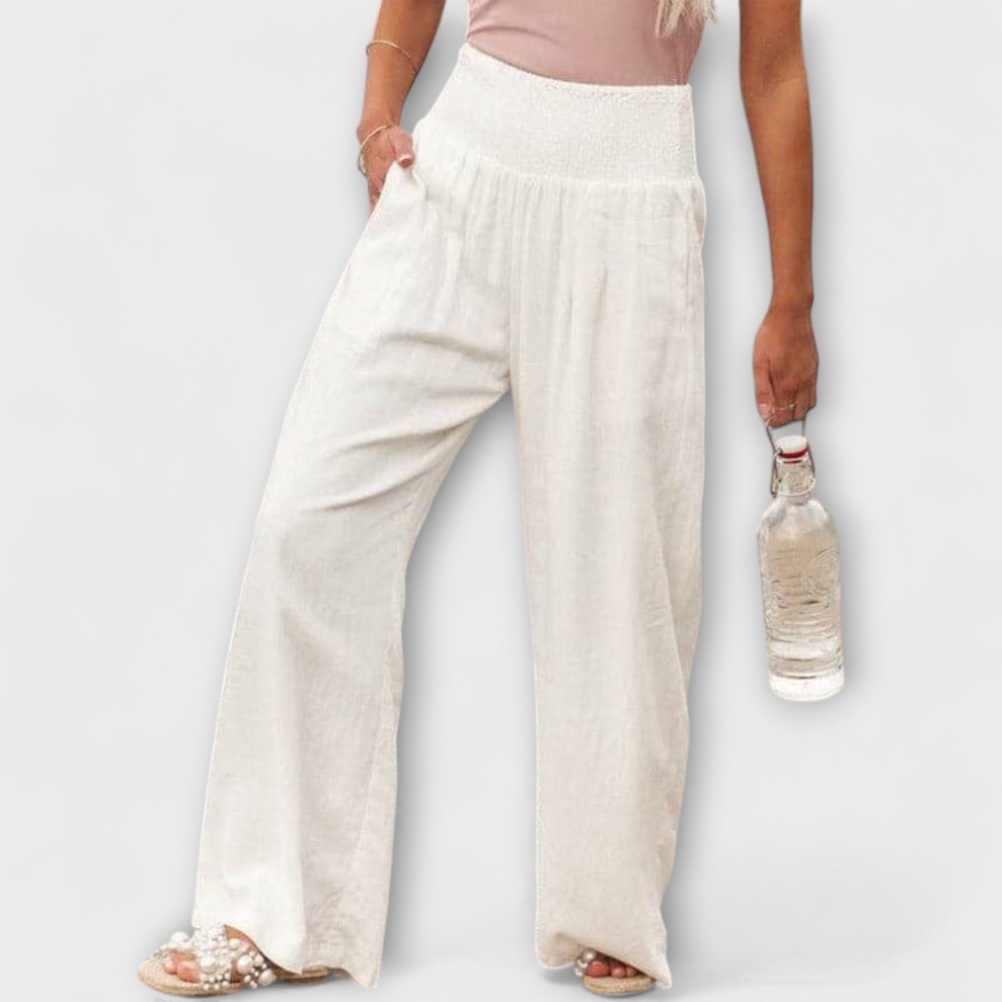 Thearya – Relaxed Wide-Leg Linen Trousers