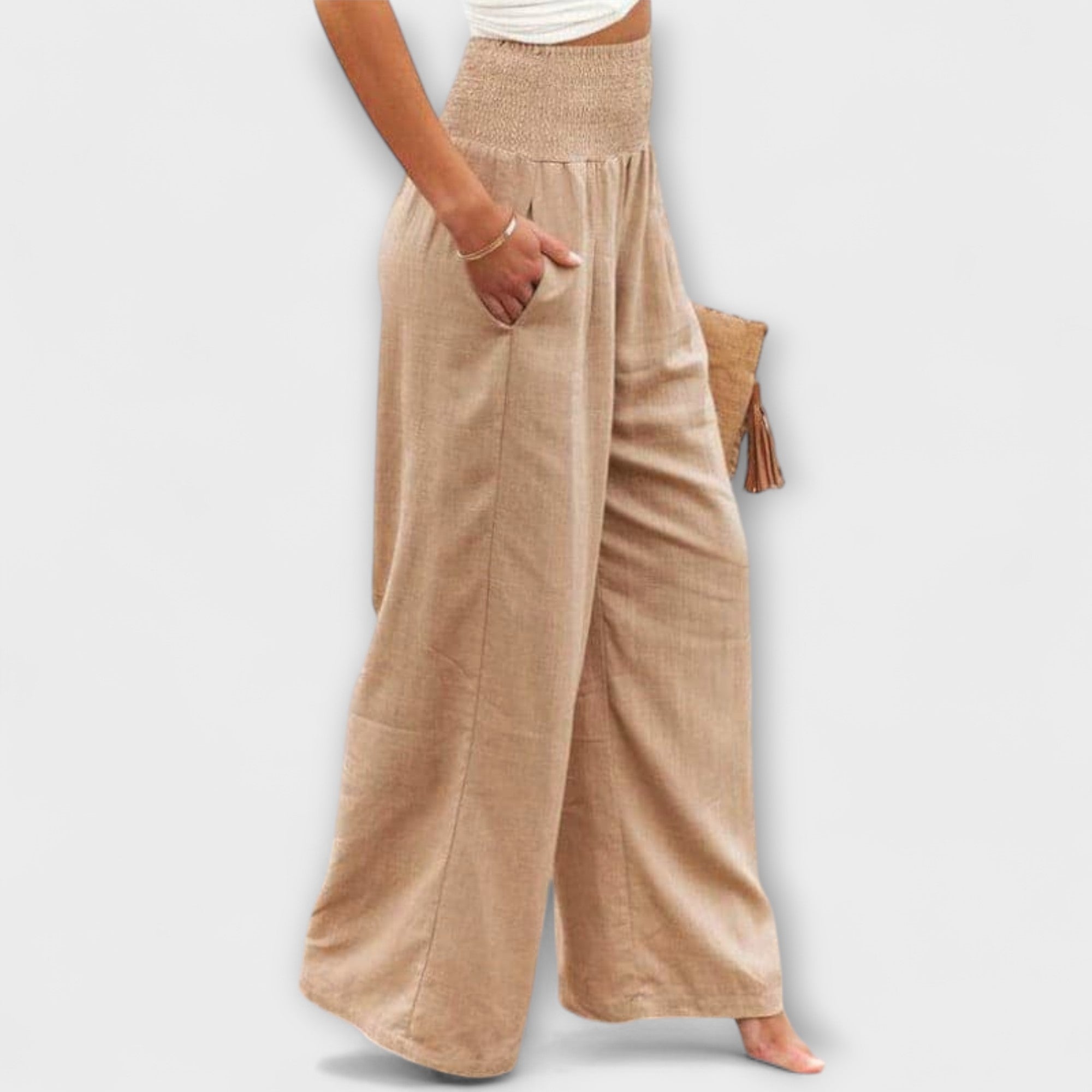 Thearya – Relaxed Wide-Leg Linen Trousers