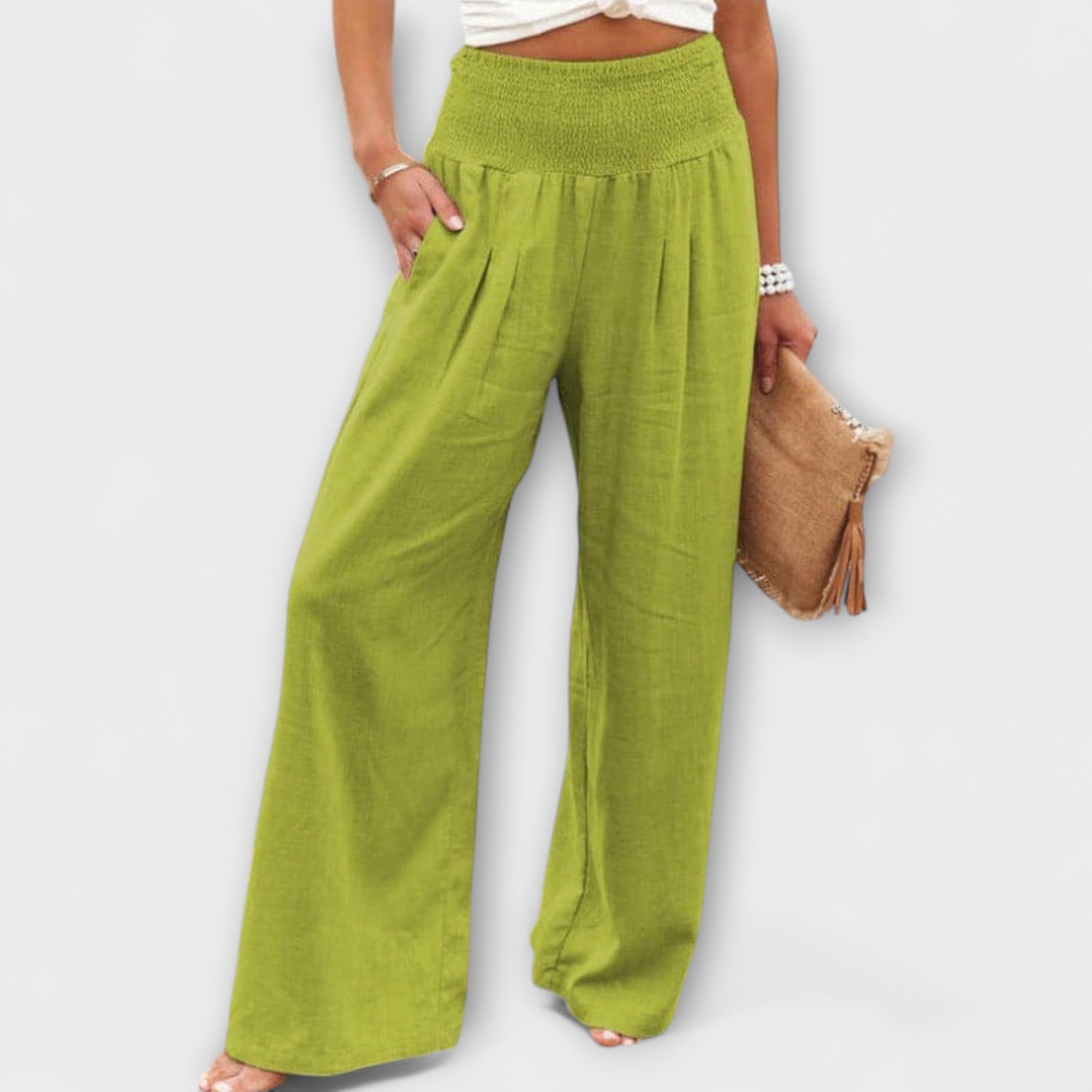 Thearya – Relaxed Wide-Leg Linen Trousers