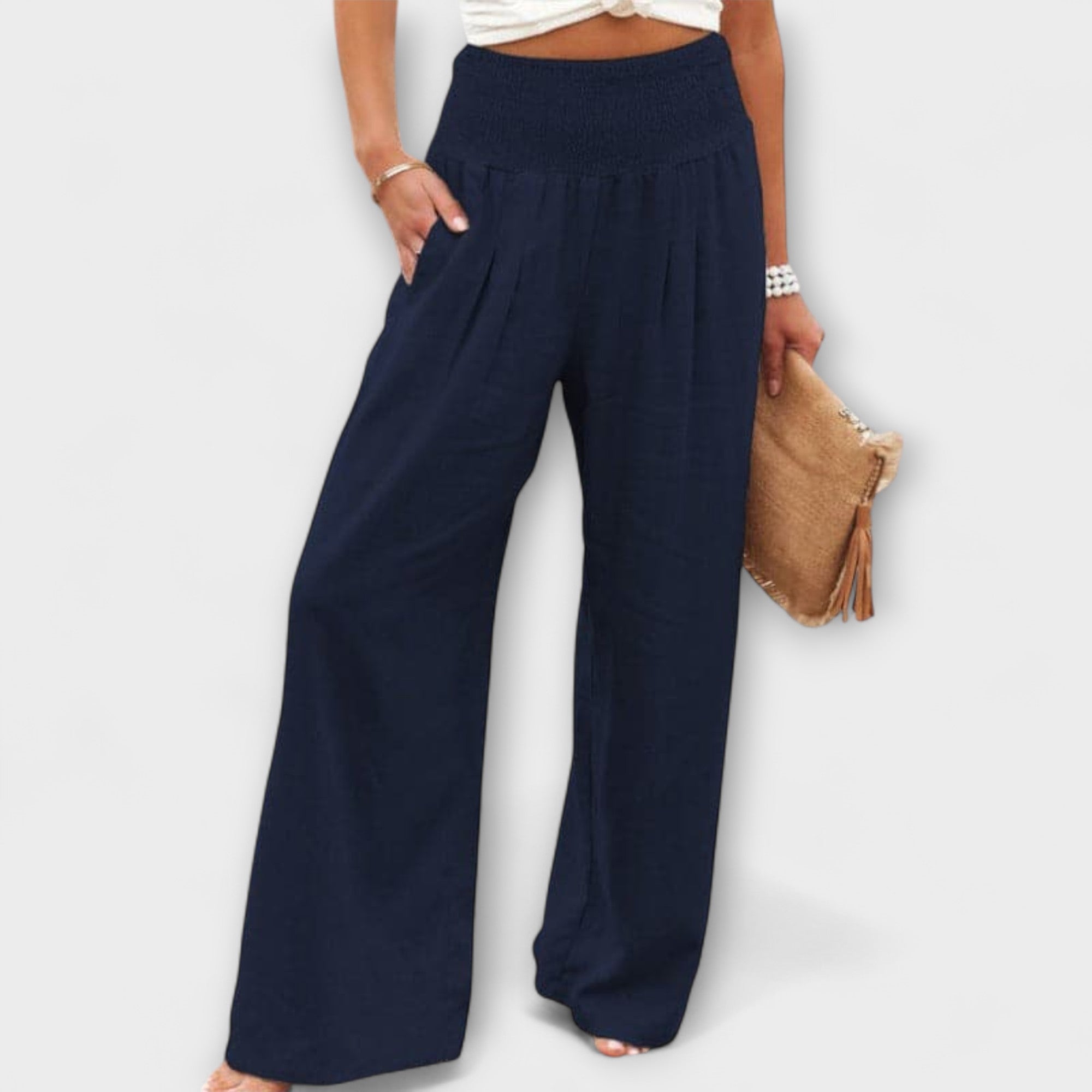 Thearya – Relaxed Wide-Leg Linen Trousers