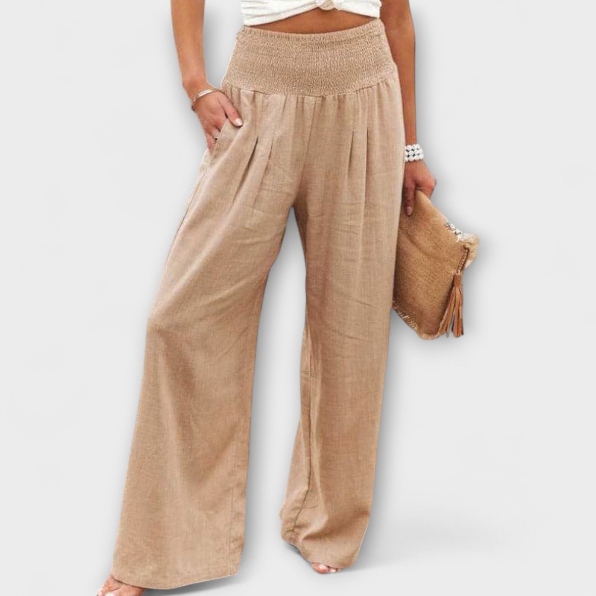 Thearya – Relaxed Wide-Leg Linen Trousers